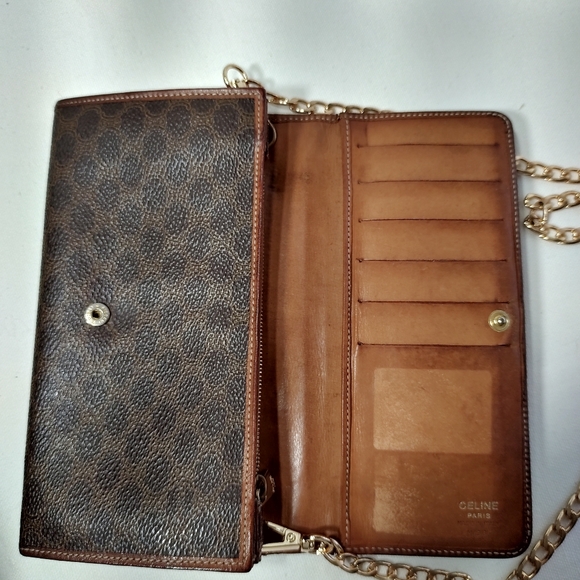 CELINE Vintage Macadam Wallet on a Chain - Picture 7 of 16
